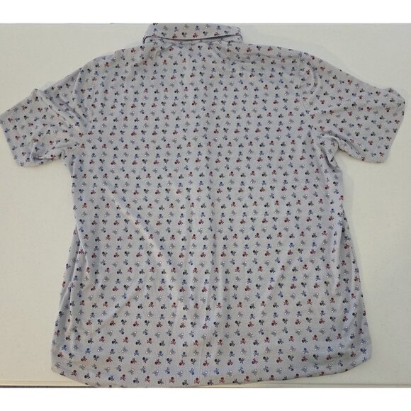 Johnston Murphy XC4 Shirt Skull and Cross Bone Performance Golf Mens Large NEW - Picture 4 of 11